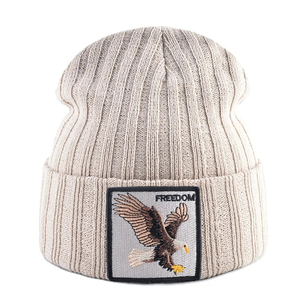 Gorro Bordado Águila Beige