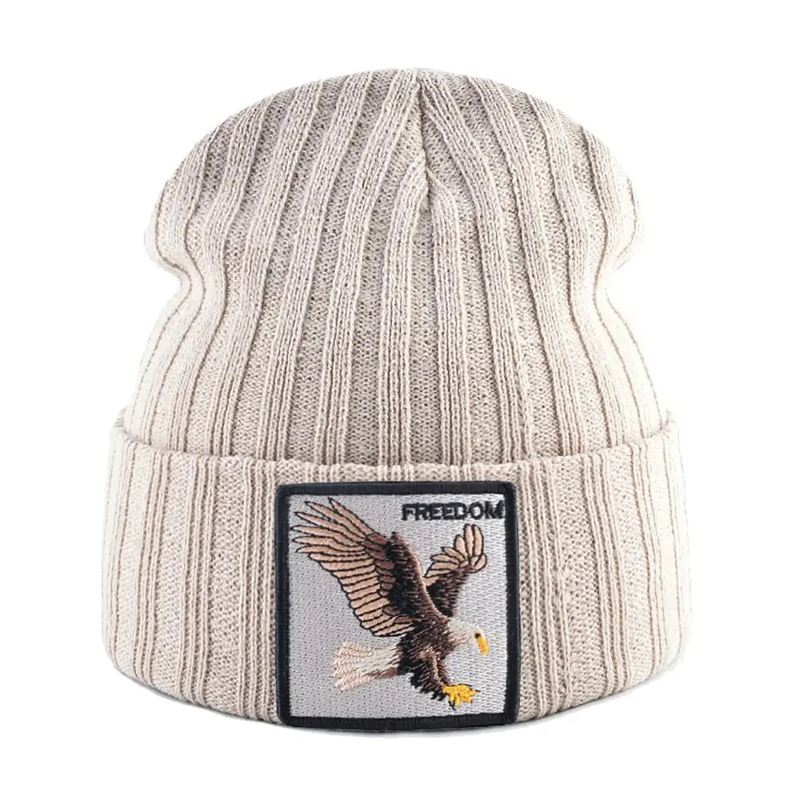 Gorro Bordado Águila Beige 1