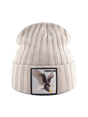Gorro Bordado Águila Beige