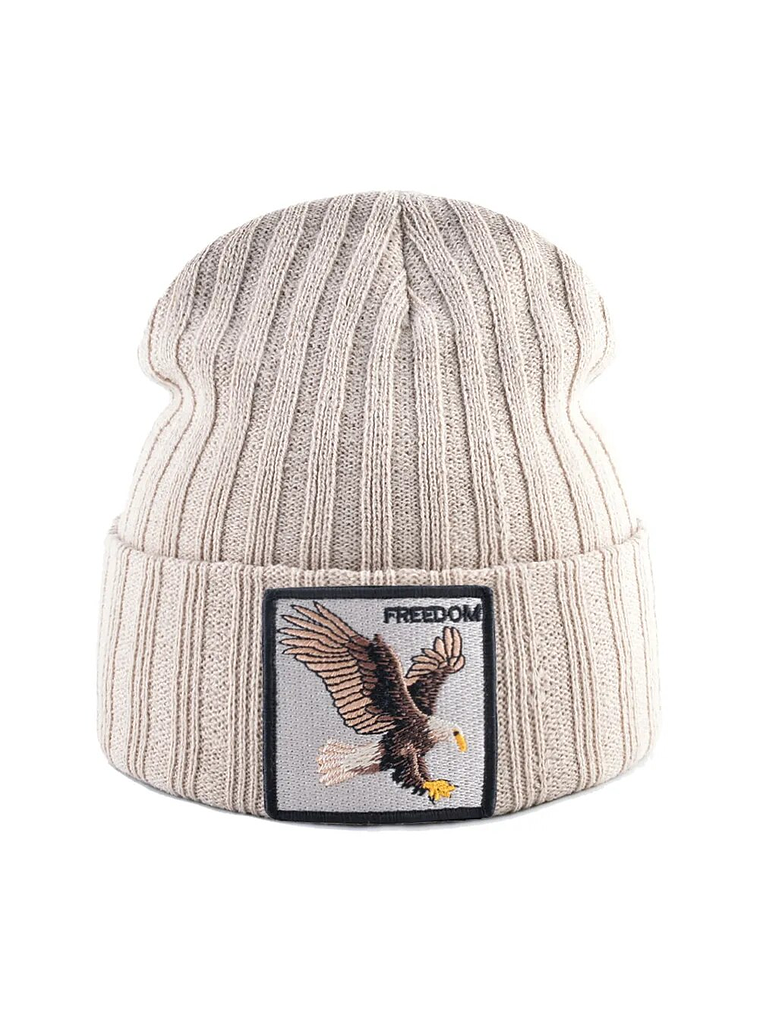 Gorro Bordado Águila Beige 1