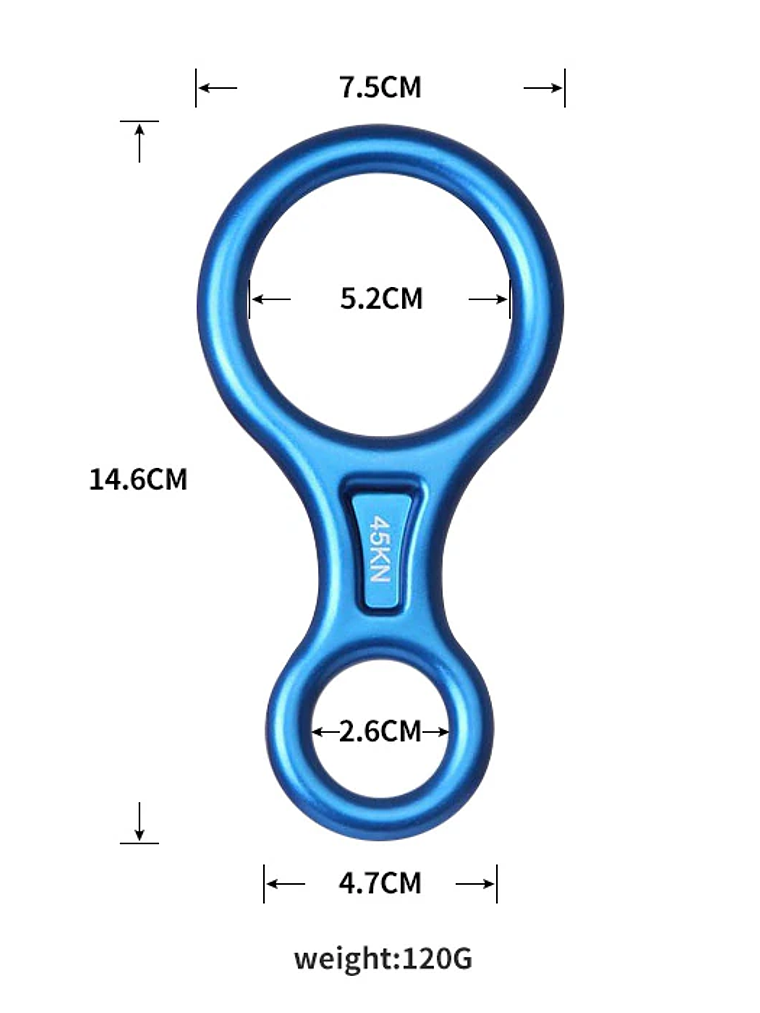 Descendedor / Asegurador Ocho Xinda 45 kn 6