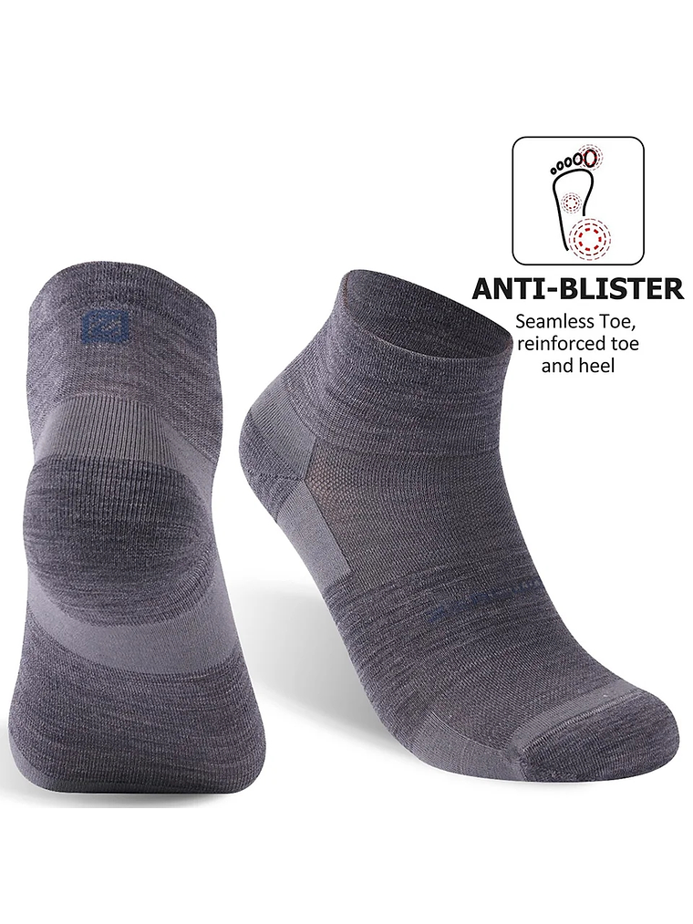 Calcetines deportivos de lana merino ultraligeros Zeal Wood Gray/M 3