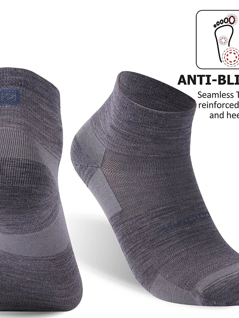 Calcetines deportivos de lana merino ultraligeros Zeal Wood Gray/M 3