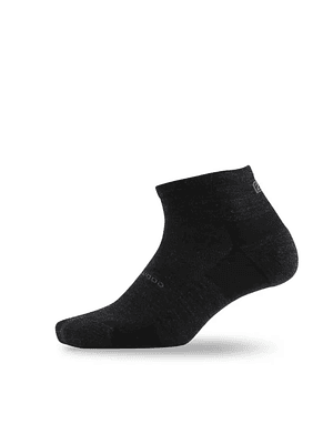 Calcetines deportivos de lana merino ultraligeros Zeal Wood Black/M