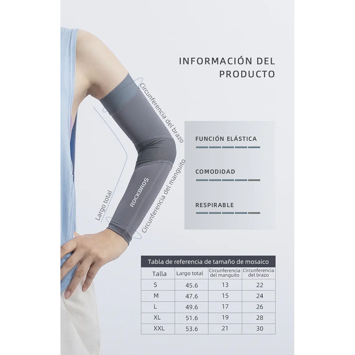 Mangas Efecto Seda UPF 50+ 3