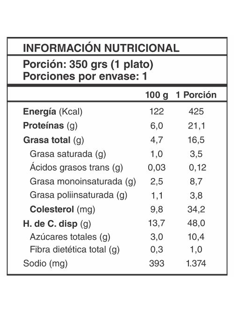 Raviolis de carne con salsa bolognesa 350 gramos 4
