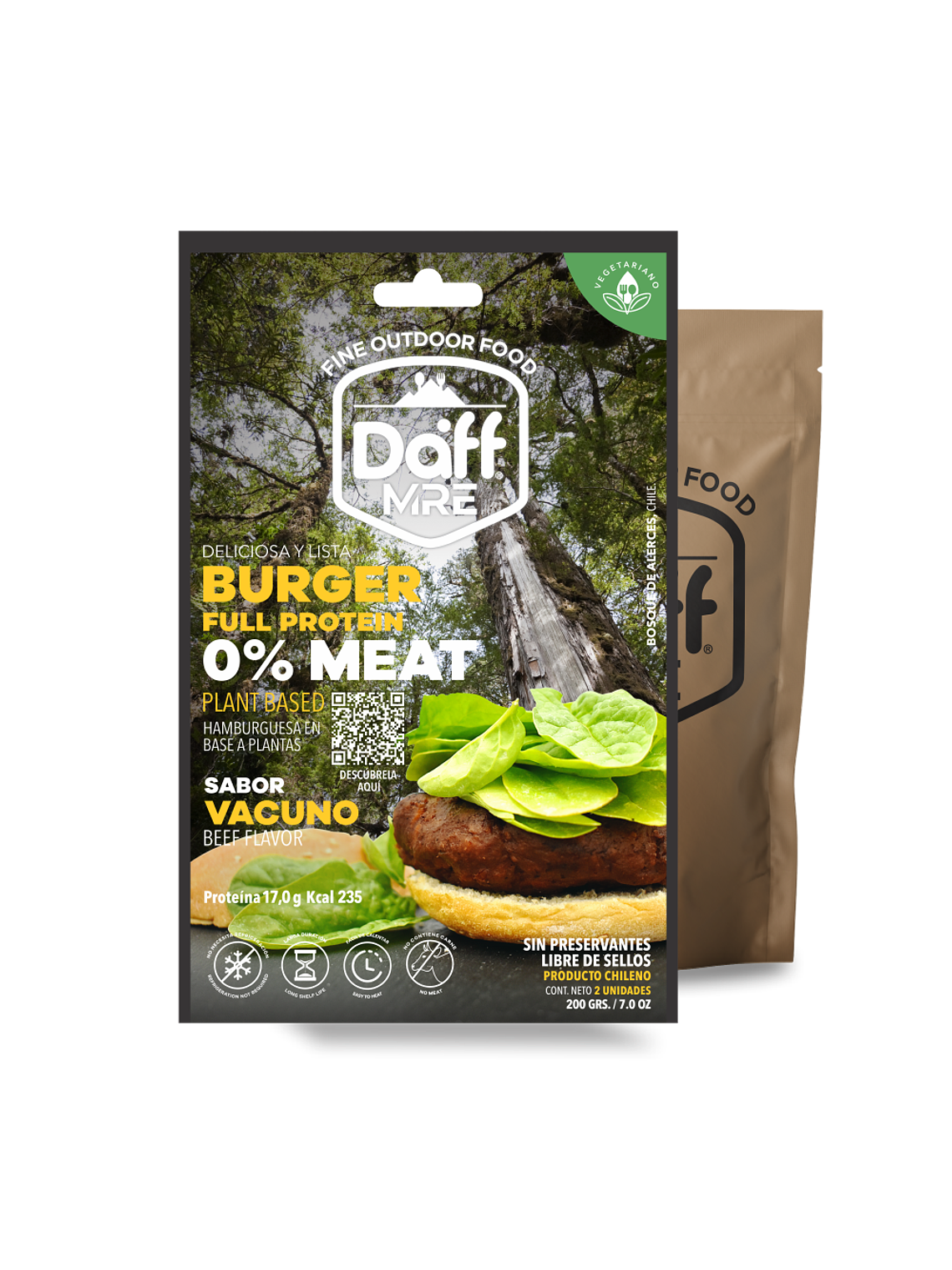Hamburguesa Vegana  Full Protein 200 g. 1