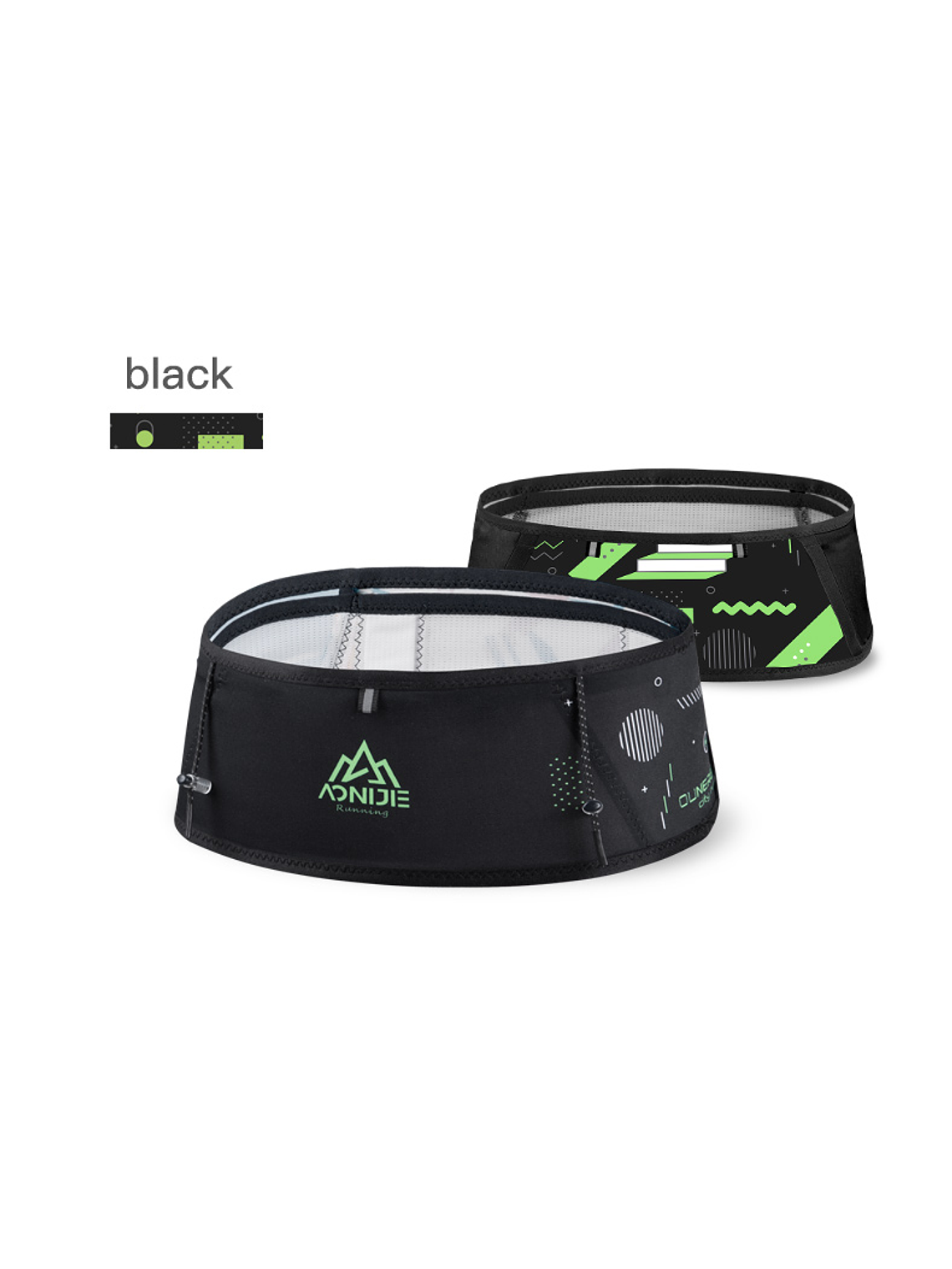 Riñonera Aonijie  Black/Green 1