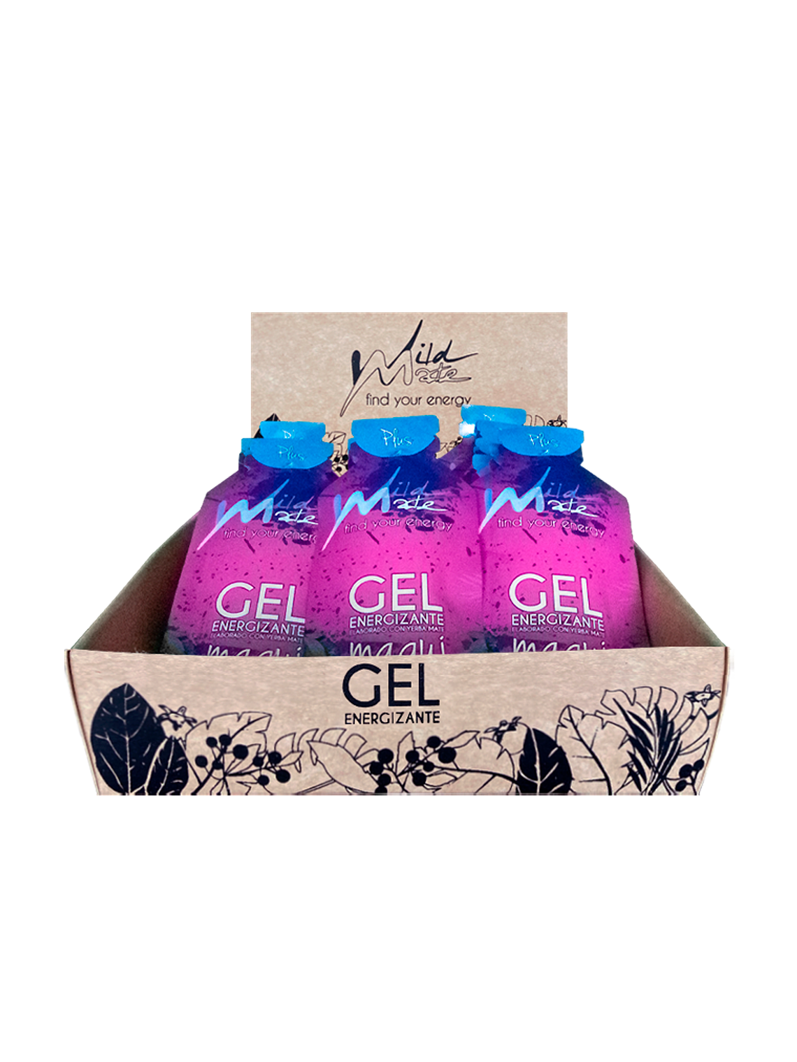 Gel Energizante Wildmate  Plus Maqui 1