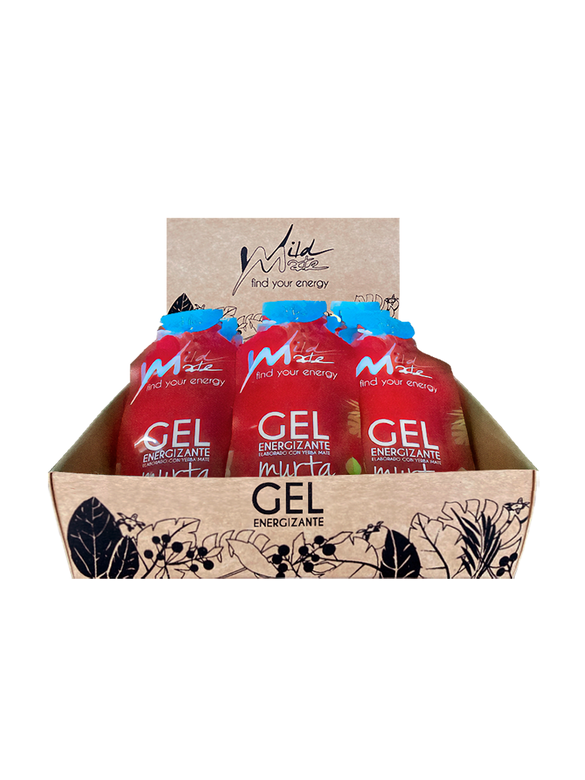 Gel Energizante Wildmate  Plus Murta 1