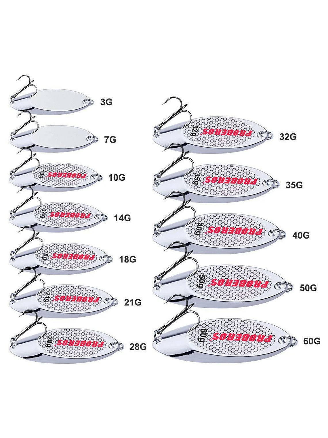 Señuelo Metal Acabado Holográfico 1
