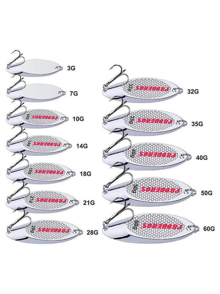 Señuelo Metal Acabado Holográfico 1