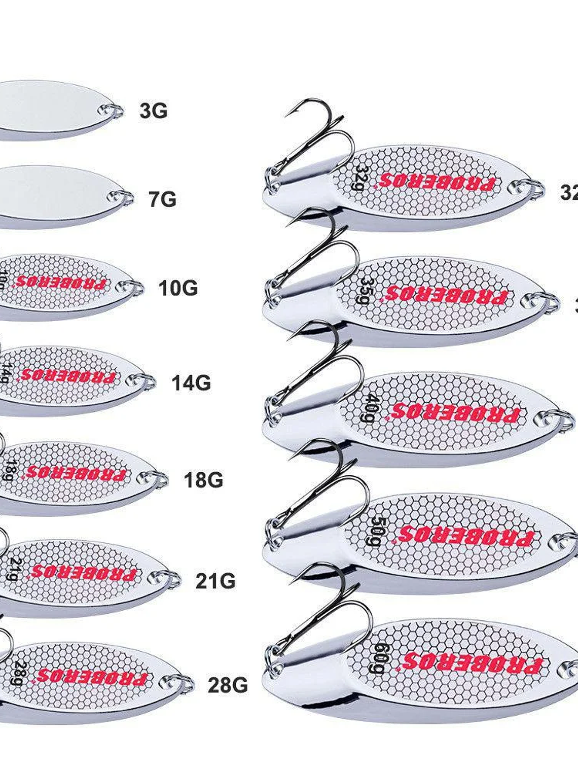 Señuelo Metal Acabado Holográfico 1