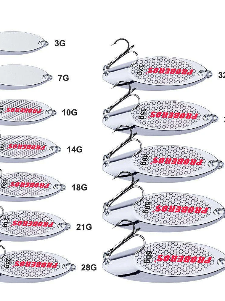 Señuelo Metal Acabado Holográfico 1
