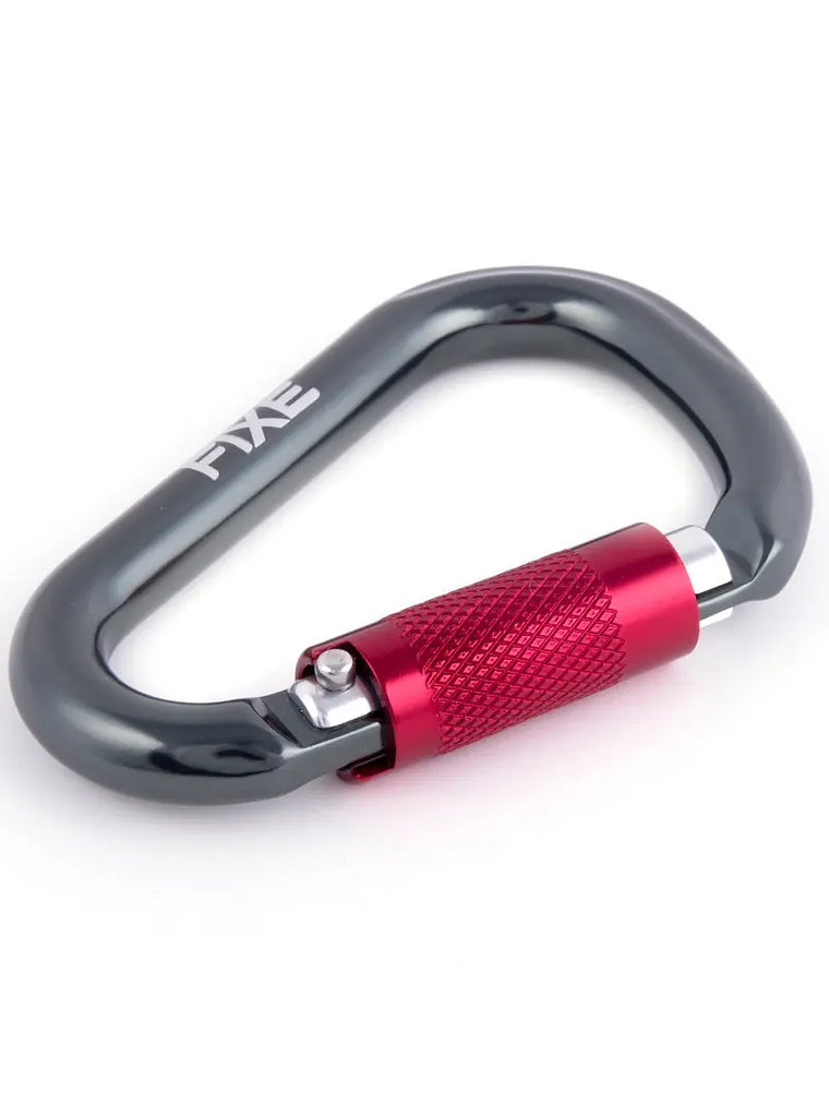 Mosquetón Seguro Automático Aluminio HMS 2 Tiempos 25kN Lotus – Fixe 3