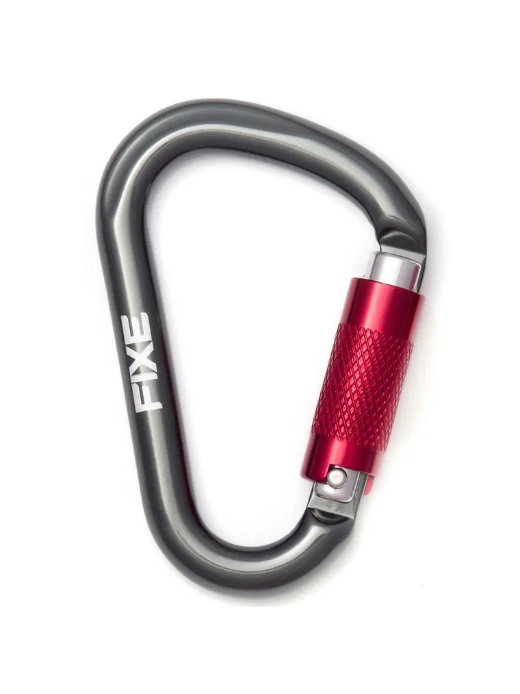 Mosquetón Seguro Automático Aluminio HMS 2 Tiempos 25kN Lotus – Fixe 1