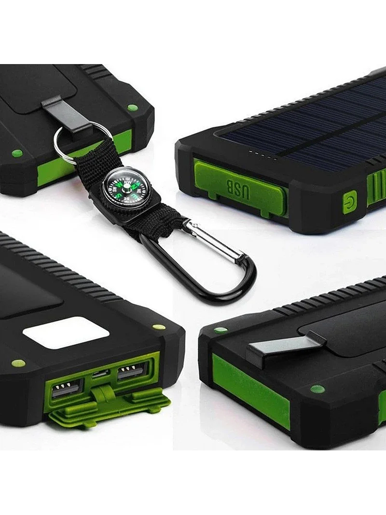Batería Externa Solar Doble Carga Impermeable 200.000 mah 5