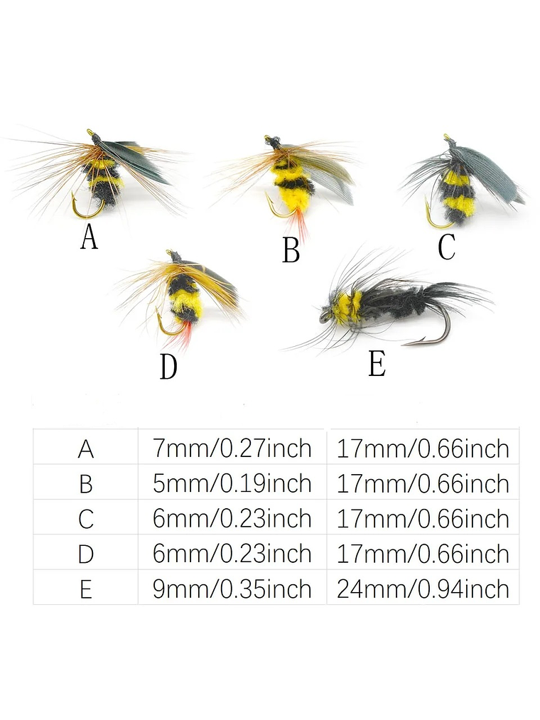 Kit 32 Señuelos Pesca Mosca 2
