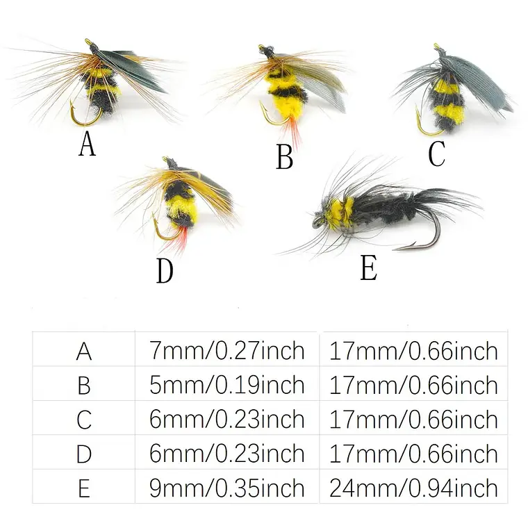 Kit 32 Señuelos Pesca Mosca 2