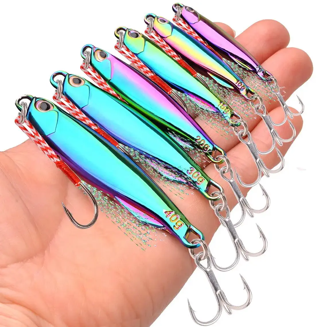 Señuelo Pesca Doble Anzuelo Colorful 30 g. 2