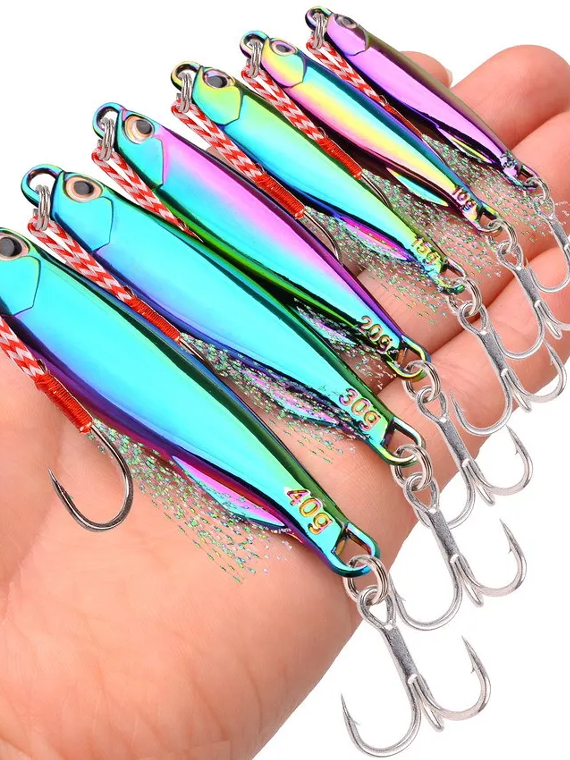 Señuelo Pesca Doble Anzuelo Colorful 20 g. 2