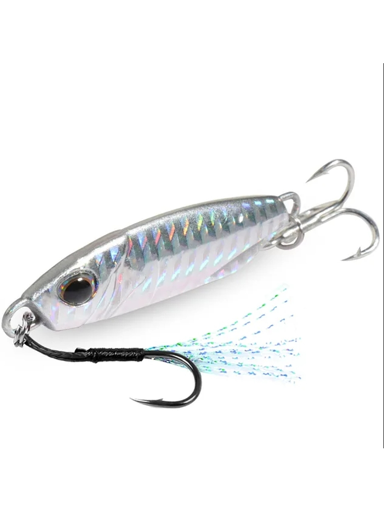 Señuelo Pesca Plata 40 g. 1