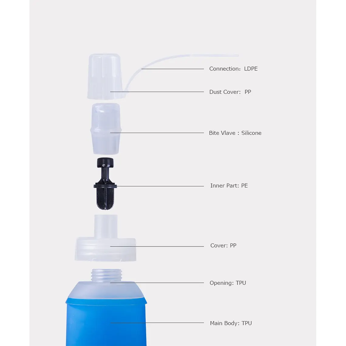 Botella Aonijie Soft SD19 450 ml 8