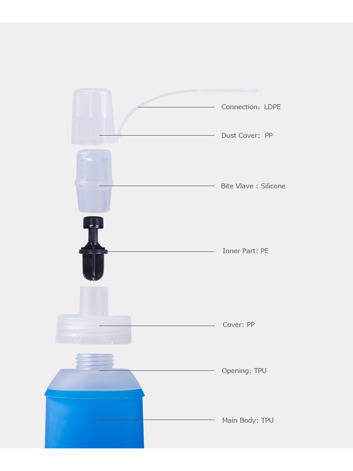 Botella Aonijie Soft SD19 450 ml 8