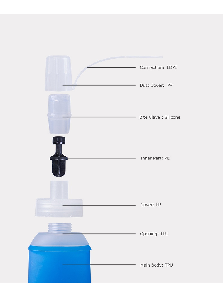 Botella Aonijie Soft SD19 450 ml 8