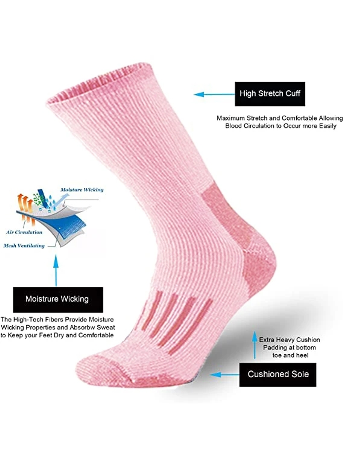 Pack 4 Calcetines Lana Merino Mujer 5