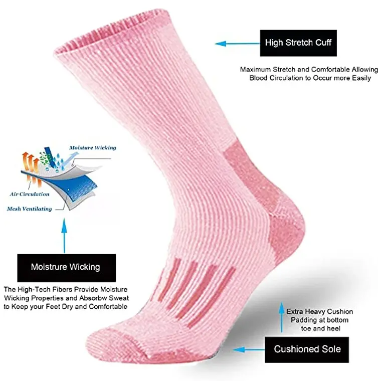 Pack 4 Calcetines 80% Lana Merino Mujer 5