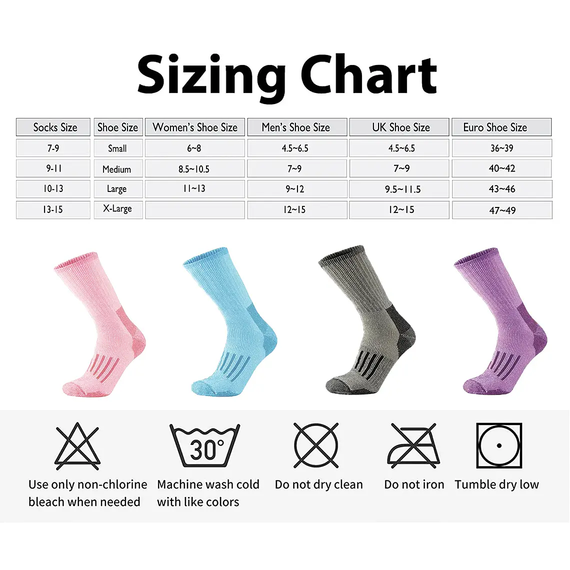 Pack 4 Calcetines 80% Lana Merino Mujer 6