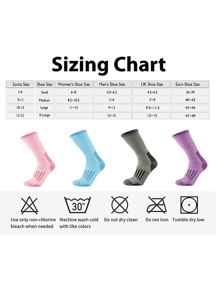 Pack 4 Calcetines Lana Merino Mujer 6