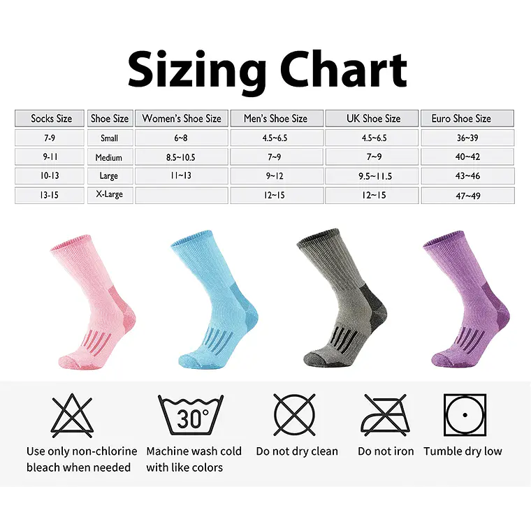 Pack 4 Calcetines 80% Lana Merino Mujer 6