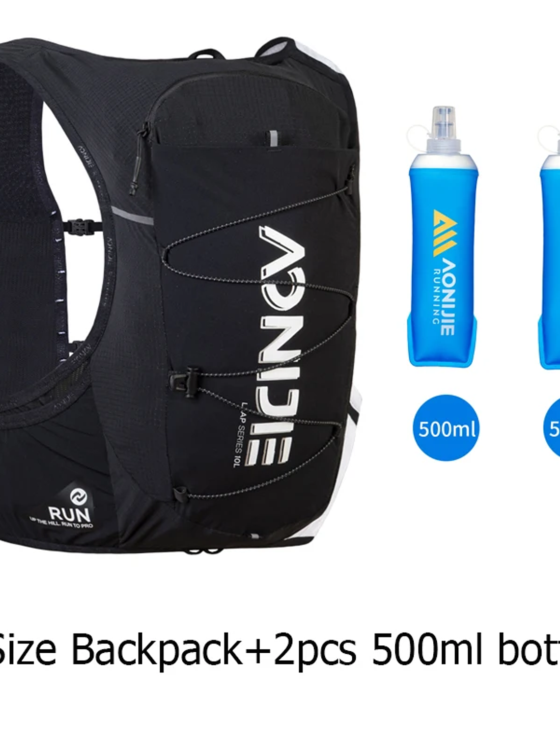 Pack Chaleco Hidratación 10 L + 2 botellas 500 ml. 5
