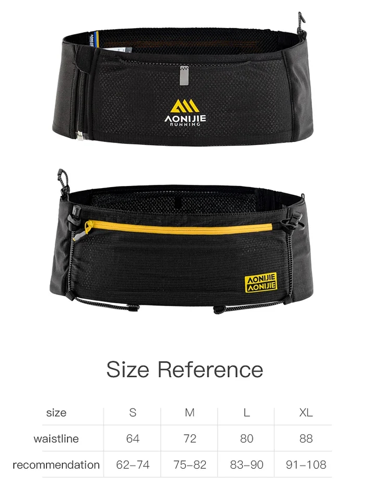 Riñonera Aonijie Cierre Lateral Black 2