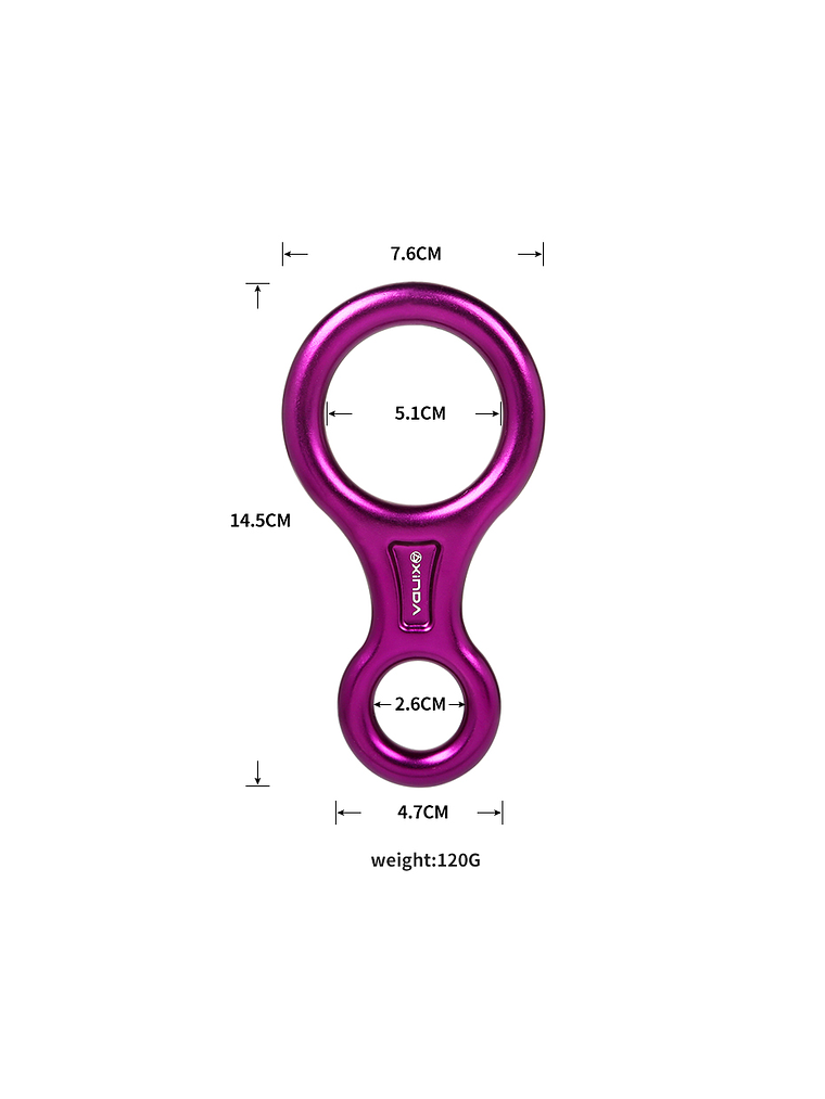 Descendedor / Asegurador Ocho Xinda 35 KN 2