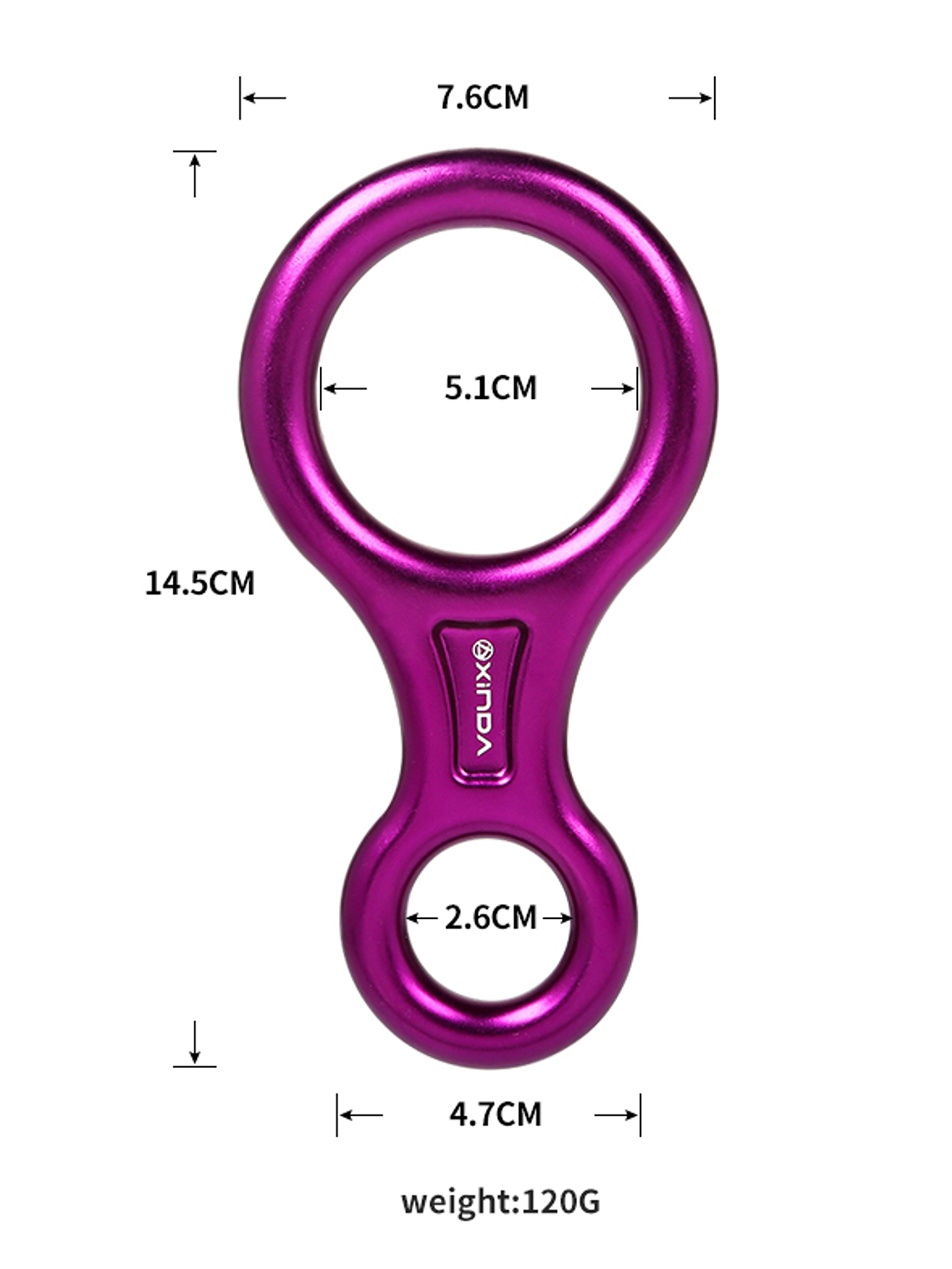 Descendedor / Asegurador Ocho Xinda 35 KN 2