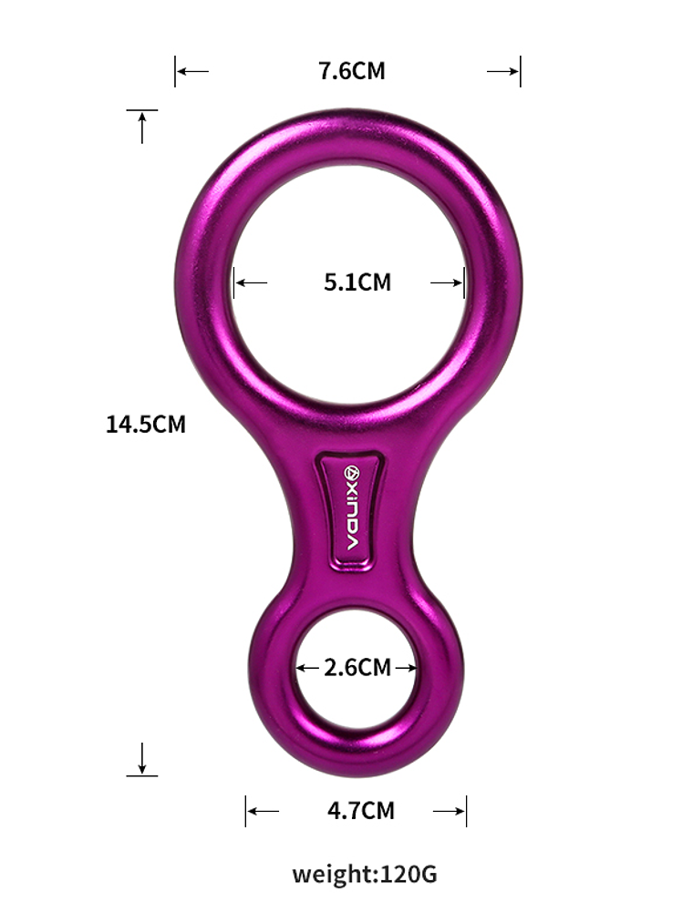 Descendedor / Asegurador Ocho Xinda 35 KN 2