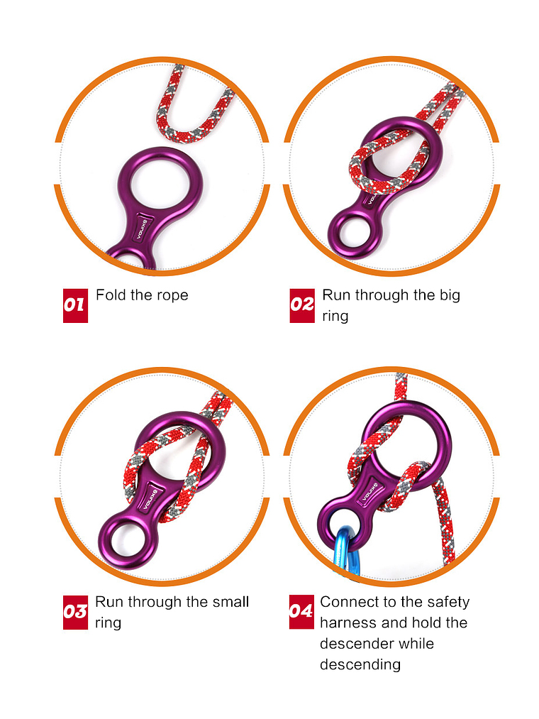 Descendedor / Asegurador Ocho Xinda 35 KN 7