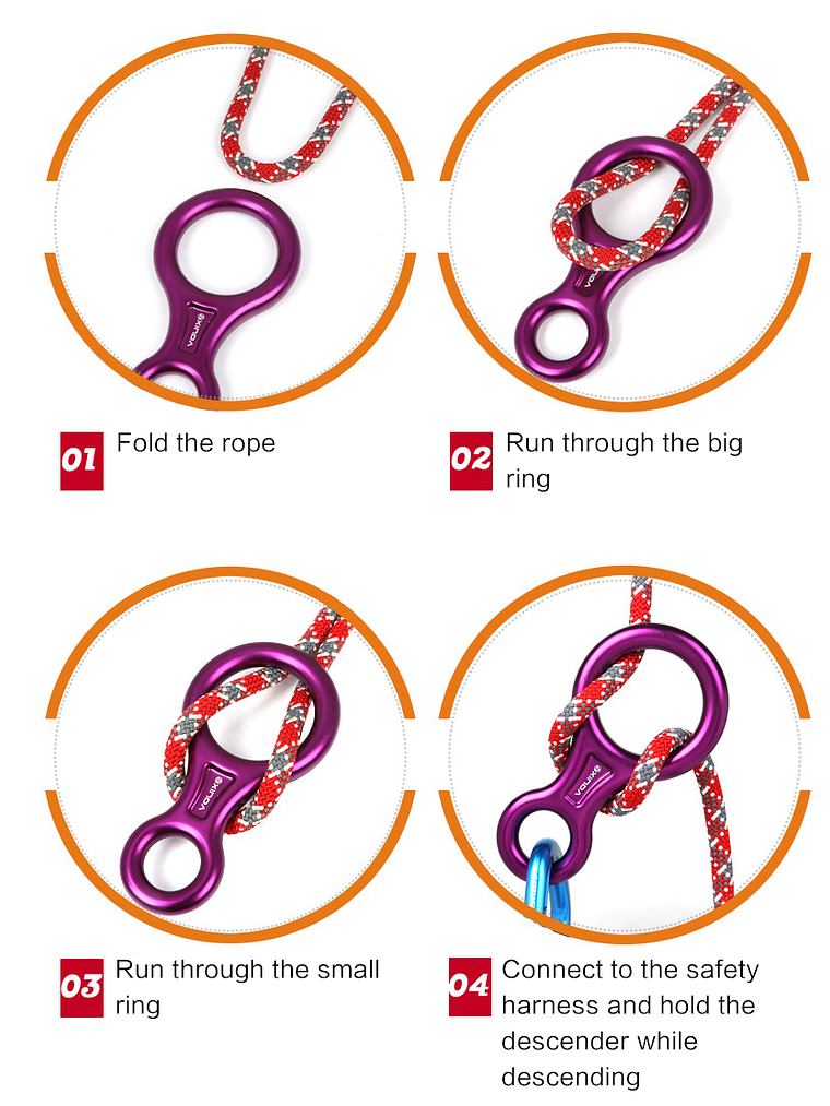 Descendedor / Asegurador Ocho Xinda 35 KN 7