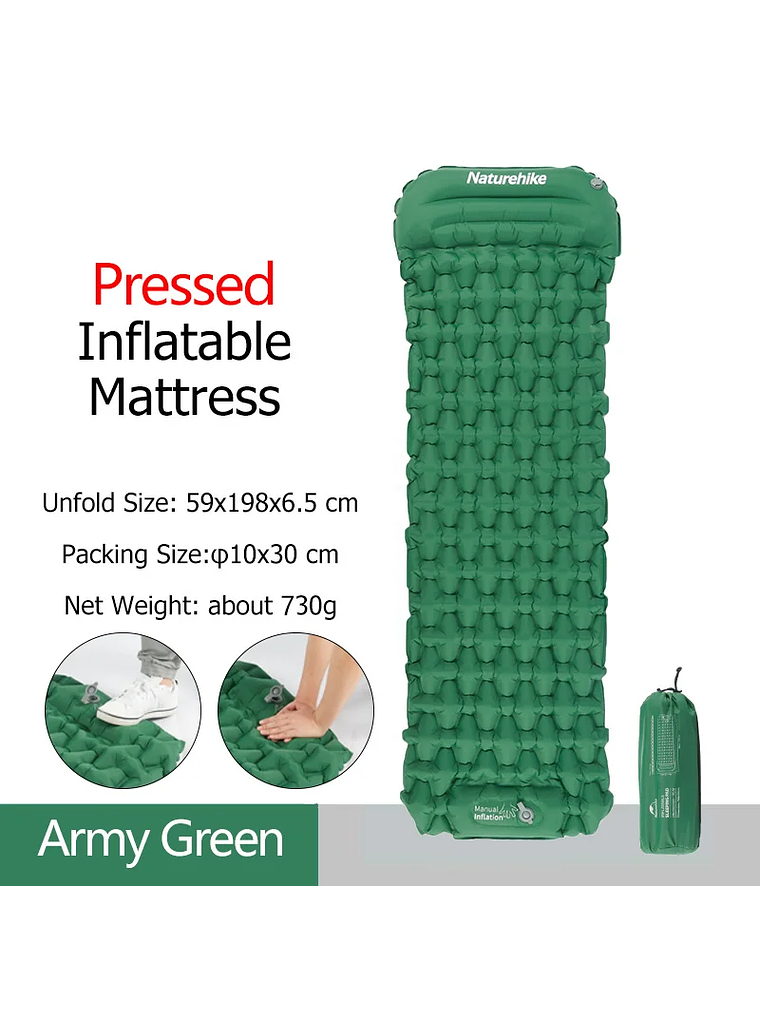 Colchoneta Inflable Naturehike Pressed 6