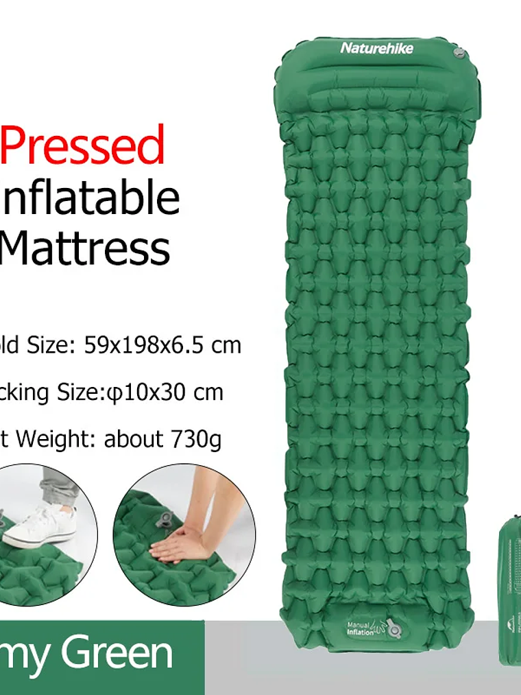Colchoneta Inflable Naturehike Pressed 6