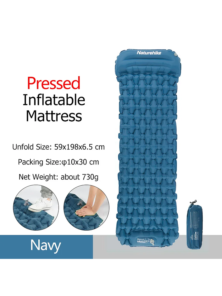 Colchoneta Inflable Naturehike Pressed 7