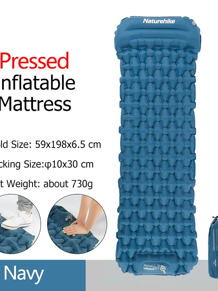 Colchoneta Inflable Naturehike Pressed 7
