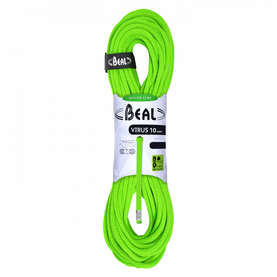 Cuerda Dinamica VIRUS 10 mm x 80 mt Solid Green – Beal 1