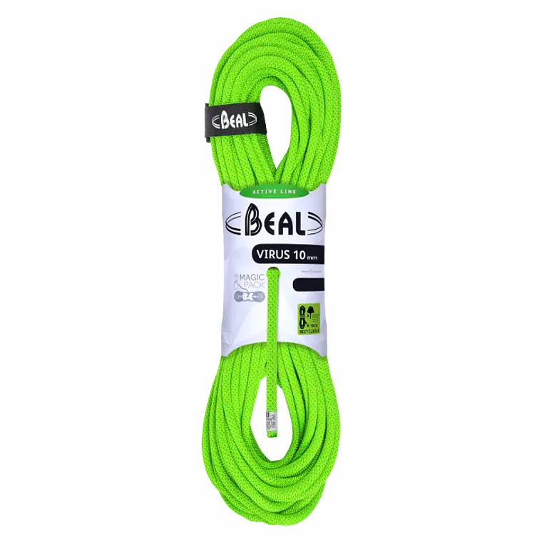 Cuerda Dinamica VIRUS 10 mm x 80 mt Solid Green – Beal 1