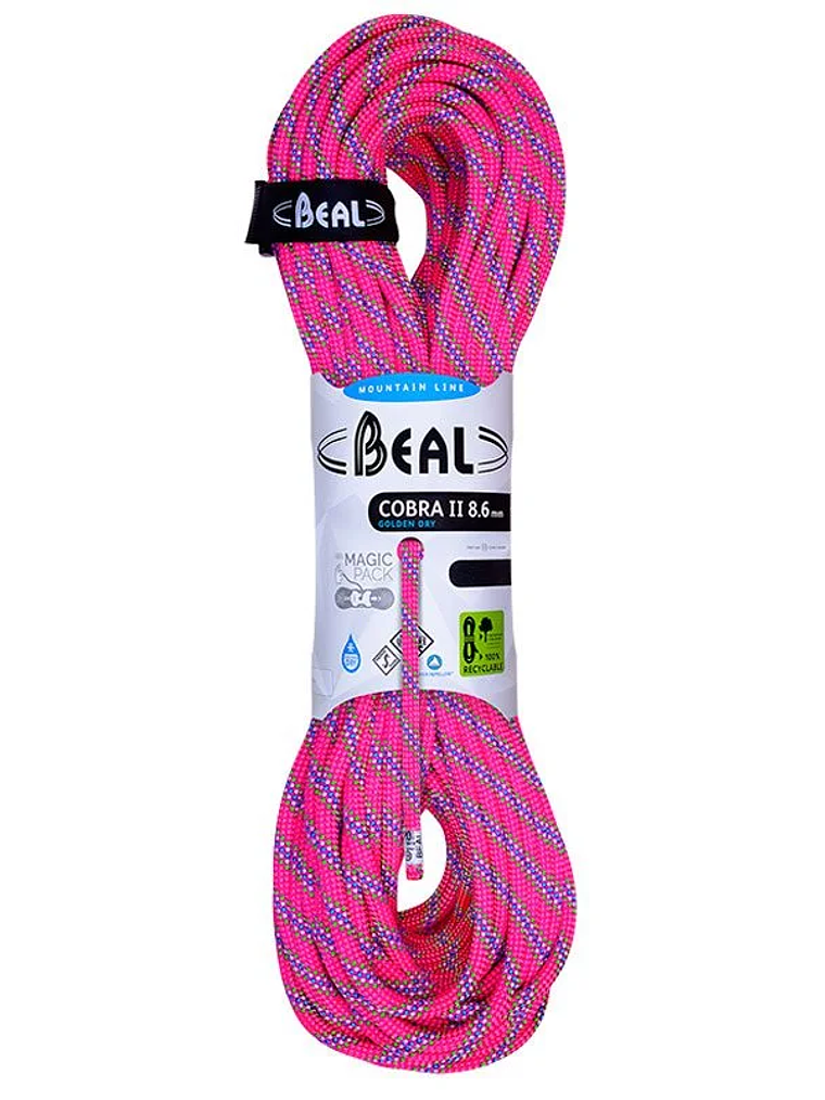 Cuerda Dinámica COBRA II 8.6 mm x 60 mts Fucsia Beal 1