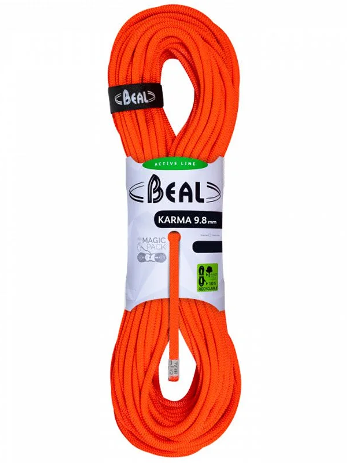 Cuerda Dinámica KARMA 9.8 mm x 60 mts Solid Orange 1