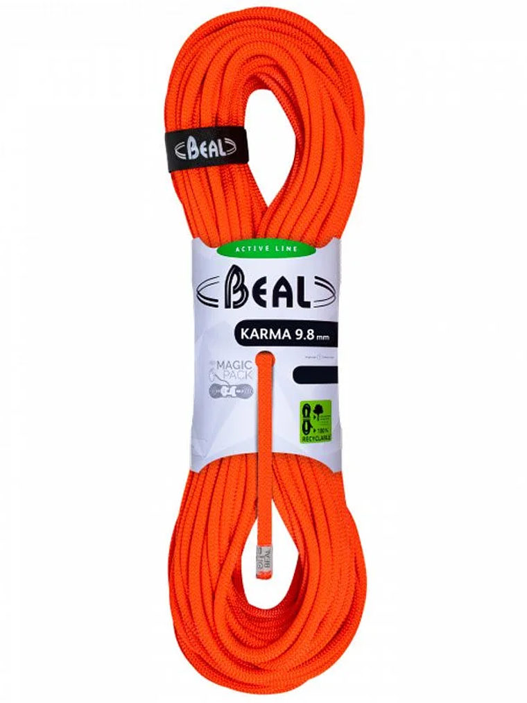 Cuerda Dinámica KARMA 9.8 mm x 60 mts Solid Orange 1